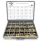 Boltsandnuts.Com Grade 8 Hex Cap Scrws, HexNuts, Flat & Lock Wshrs Zinc Yellow 1/4in, 5/16in 3/8in, & 1/2in -1269PCS Assortment Kit #156 - alternate 1